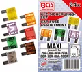 24 tlg. MAXI Kfz Sicherungen Flachsicherung Autosicherung Set 20A - 100A B8127