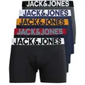 Jack & Jones Boxershorts Solid (5-St., 5er Pack) gute Passform durch elastische Baumwollqualität schwarz S