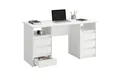 KOMTO Schreibtisch Oslo 140 Schreibtisch mit Schubladen Moderner Bürotisch, Computertisch Arbeitstisch PC-Tisch Kinderschreibtisch 140x60x74 cm
