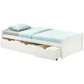Idimex Bett, Weiß, Holz, Kiefer, Vintage, 90x190 cm, FSC Mix, Schlafzimmer, Betten