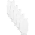Next Body Babybodys aus Baumwolle mit Trägern, 5er-Pack (5-tlg) weiß 44 (2,3 Kg)