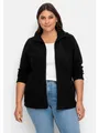 Sheego Strickjacke Große Größen mit Reißverschluss