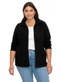 Sheego Damen Große Größen Fleecejacke mit Reißverschluss Freizeitmode sportlich - -