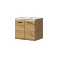 Waschtisch inkl. Waschbecken   ¦ holzfarben ¦ Maße (cm): B: 60 H: 55