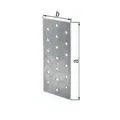 25 Stk. Gah Lochplatte 200x60x2 sdmverz.EN 14545:29-2 Montagebänder 331955