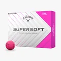Callaway Supersoft 2025 12 Golfbälle Matt Pink