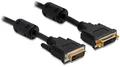 DVI Verl. Delock DVI(24+5) -> DVI(24+5) St/Bu 3,00m schwarz