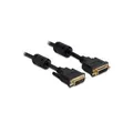DeLOCK - DVI Verlängerungskabel - DVI 24+5 (M) - DVI 24+5 (W) - 3m - schwarz (83108)