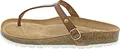 Hey Marly Casual Cork Cognac TS Zehentrenner Braun in Gr. 37