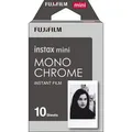 Fujifilm Sofortbildfilm Instax Mini Monochrome, 8,6 x 5,4cm, weiß, 10 Blatt