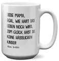 XL Tasse Mama Geschenk Muttertag von Tochter Mutter Geburtstag Kaffeetasse Frau
