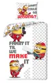 Halantex Bettwäsche-Set Minions We Make It Ich - Einfach unverbesserlich 4 - Bettbezug 140 x 200 cm mit Kissenbezug 70 x 90 cm - 100 % Polyester mehrfarbig