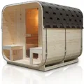 Artsauna Fasssauna, Natur, Holz, 186x194x220 cm, Freizeit, Wellness, Sauna