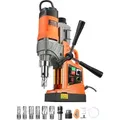VEVOR Magnetbohrmaschine 1450 W Motor, 2 Zoll Bohrdurchmesser, 2878 lbf , mit 6 Kernbohrern, Bohrmaschine für Metalloberflächen, Heimwerkerbereich
