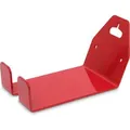 Relaxdays Fahrradhalterung, Radhalter zur Wandmontage am Pedal, bis ca. 20 kg, Auflagefläche BxT: ca. 10x14,5 cm, rot - Rot