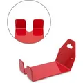 Relaxdays Fahrrad Wandhalterung für Pedale Metall Rot Platzsparend 10 cm x 14,5 cm x 4,5 cm 0,6 kg