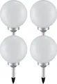 4er Set LED Solarleuchten mit IP44 Schutzart