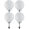 4er Set LED Solarleuchte Gartenleuchte Außenleuchte Kugelform Beleuchtung Lampe
