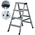 Doppelleiter Krause Dopplo 2x4 Stufen beidseitig besteigbare Trittleiter