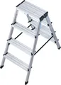 Krause Doppelleiter Mehrzweckleiter  2 x 4 Stufen Arbeitshöhe ca. 2,40m Leiter