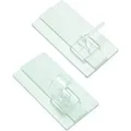 Gardinia Klebehaken Universal für Vitrage- u. Cafehausstangen Weiß 2-er Pack
