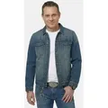 JP1880 Funktionsjacke Jeansjacke Brusttaschen Knopfleiste blau 7XL
