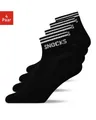 SNOCKS Sneakersocken kurze Socken für Herren & Damen mit Streifen (4-Paar) mit Rippbund, verstärkte Sohle, halbhoch, aus Bio-Baumwolle