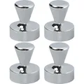 Maul Magnete 61687, silber, Neodym Magnet, Ø 15 mm, Höhe 20 mm, Kegelmagnet, 4 Stück