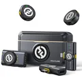 Hollyland Lark M2 Wireless Lavalier Mikrofon 2TX+3RX für Kamera iPhone Androi...