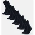 MERINO KNOPF CREW SOCKEN - 5-Pack - Dunklemarine - 39-42