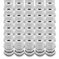 ARLI Kabelverschraubungen M12 x 1,5 mm metrisch IP68 20x M 12 Kabel Verschraubung 3-6,5 mm grau Gegenmutter wasserdicht Kunststoff 20 Stück