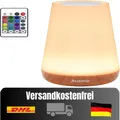 RGB Nachttischlampe 5 Modi USB Aufladbar Fernbedienung