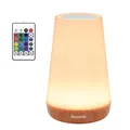 RGB Nachttischlampe 5 Modi USB aufladbar Fernbedienung Touch Akku Nachtlicht