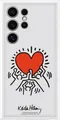 Echtes Offizielles Samsung Galaxy S24 Ultra Flipsuit Case - Keith Haring - Weiß