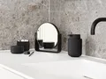 Zone Denmark Tischspiegel Ume, Kosmetikspiegel, Spiegel, 5-fach Vergrößerung, Aluminium Lackiert / Glas, Black, 28222