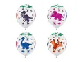 PartyDeco Luftballons 30 cm Dinosaurier, pastellweiß, 6 Stück