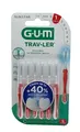 GUM TRAV-LER  Interdentalbürsten 0,8mm rot - 6 Stück Zahnzwischenraumbürste