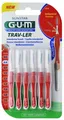 GUM TRAV-LER  Interdentalbürsten 0,8mm rot - 6 Stück Zahnzwischenraumbürste