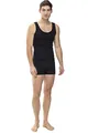 Mey Basics Serie Casual Cotton Herren Shirts 1/1 Arm 49100, Schwarz, 4