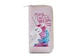 DonDon Geldbörse DonDon Damen Mädchen Geldbörse Geldbeutel - Einhorn Dreams come true (Packung, 1-tlg), Reißverschluss