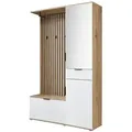 Kompaktgarderobe  Rovereto , weiß , Maße (cm): B: 122 H: 195 T: 35.0