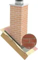 Furado F Stülpkopf 100cm Klinkeroptik Rot Innenmaß 23x23cm Außenmaß 33x33cm