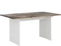 Marcy | Esstisch 140 cm 6 Plätze aus Kiefer Braun Weiß