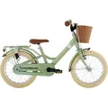 Kinderfahrrad PUKY "YOUKE 16 Classic" Gr. 25, grün (retro grün), Fahrräder, Kinder, 25,4cm