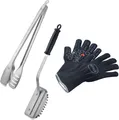 Rösle Grillbesteck-Set "BBQ Premium", silber (schwarz, silberfarben)