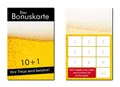 LYSCO Visitenkarten Bonuskarte Bier Kundenkarte Gaststätte Kneipe (BOK-415), Treuekarten, Rabattkarte, Kneipe Wirtschaft Gasthaus 10 Stempelfeldern