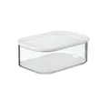 Mepal Vorratsdose Käsedose Modula, 2000 ml, mit Antikondenseinsatz, Nordic White, Styrol-Acrylnitril (SAN), Polyethylen (PE), Kühlschrankdose für Käsestücke & Scheibenkäse, spülmaschinenfest