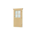 SKANHOLZ Einzeltür für Gartenhäuser, Holz, Natur - beige