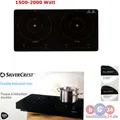 Induktionskochfeld Doppelt – 2 Kochzonen, Touch, Timer, 1500-2000 W
