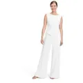 Vera Mont Overall Damen mit weitem Bein (1-tlg) Bunddetail weiß L (42)